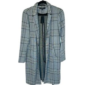 Dynamite Grey Shacket Long Style Blazer Jacket Trench Small NWT